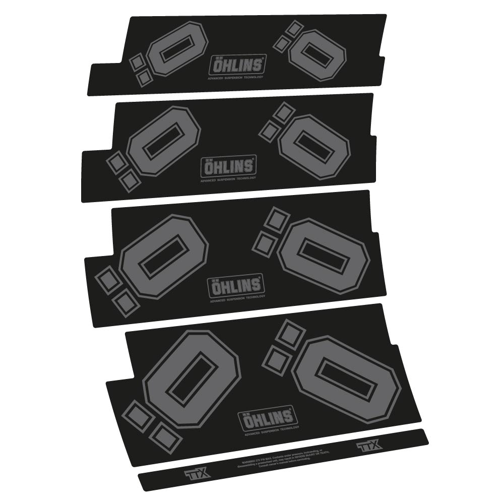 Decal Ohlins TTX, Shock Absorber, bike sticker vinyl