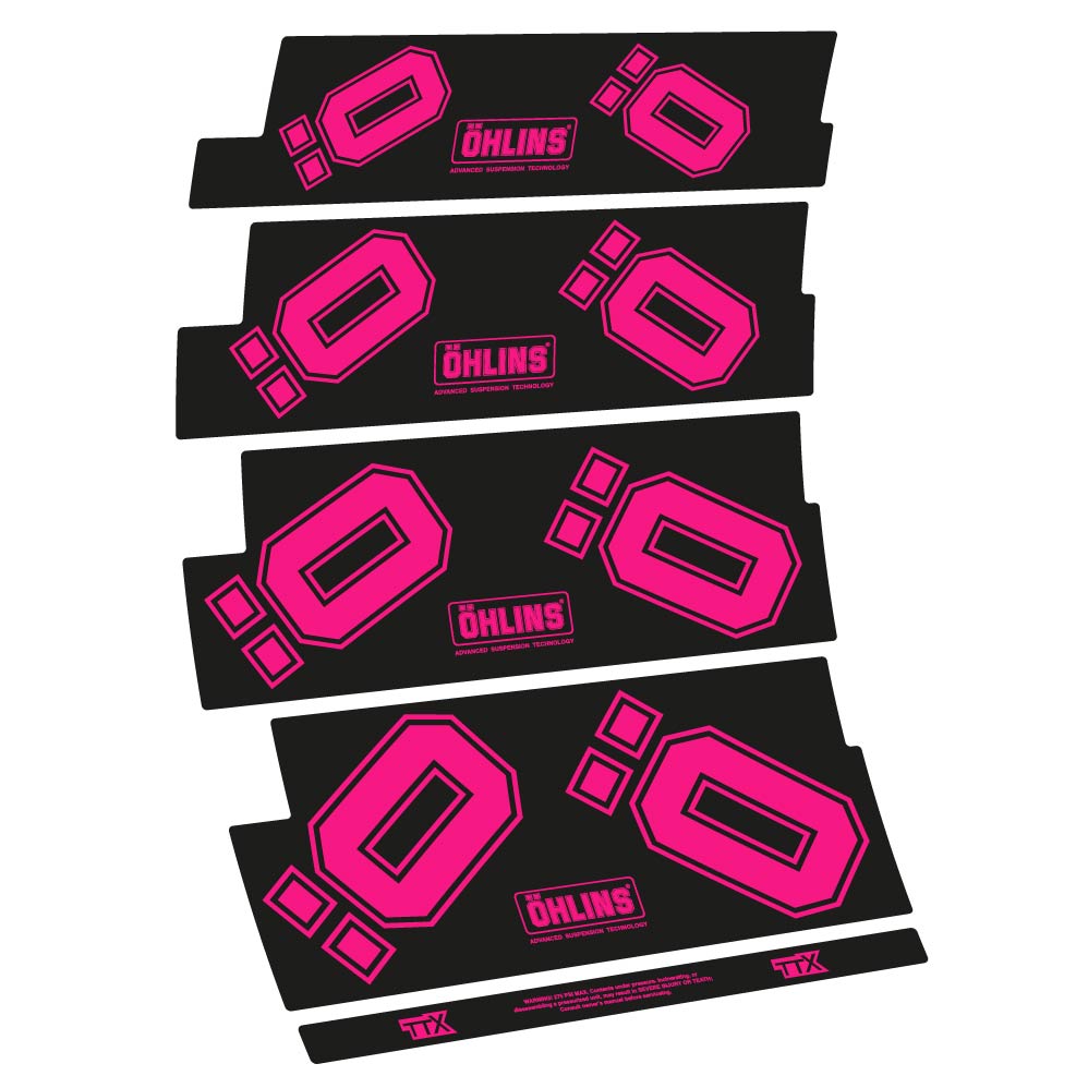 Decal Ohlins TTX, Shock Absorber, bike sticker vinyl