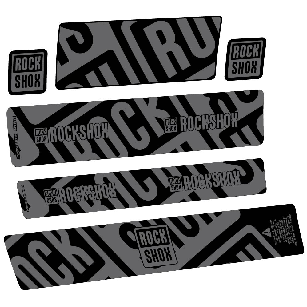 Aufkleber Rock Shox Supe Deluxe MegNeg MY23, Stoßdämpfer, Fahrradaufkleber Vinyl