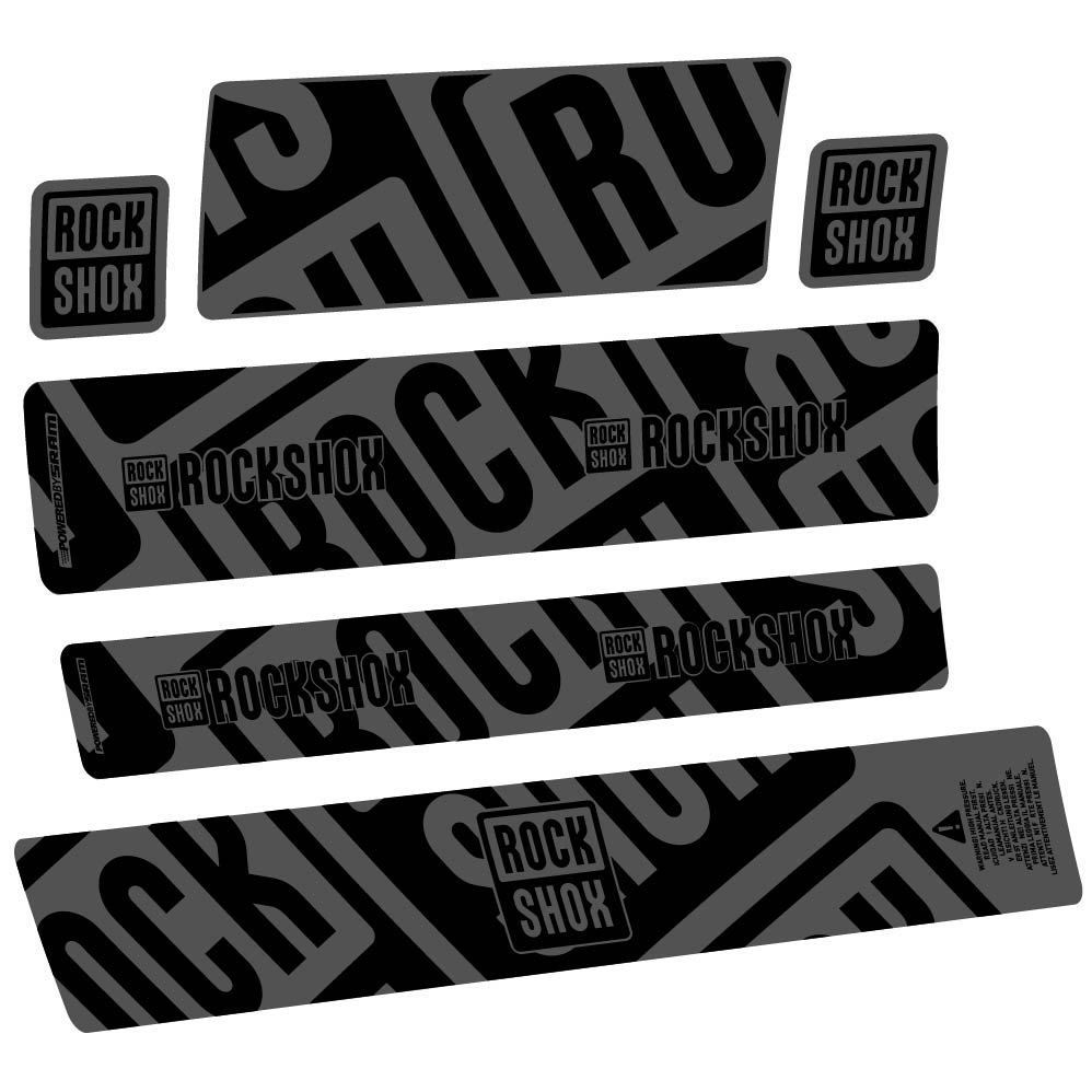 Aufkleber Rock Shox Supe Deluxe MegNeg MY23, Stoßdämpfer, Fahrradaufkleber Vinyl