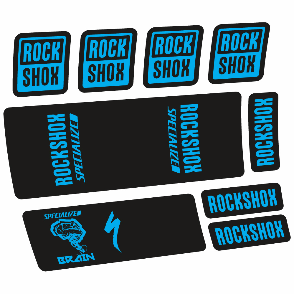 Decal Rock Shox Specialized Micro Brain 2018, Shock Absorber, bike