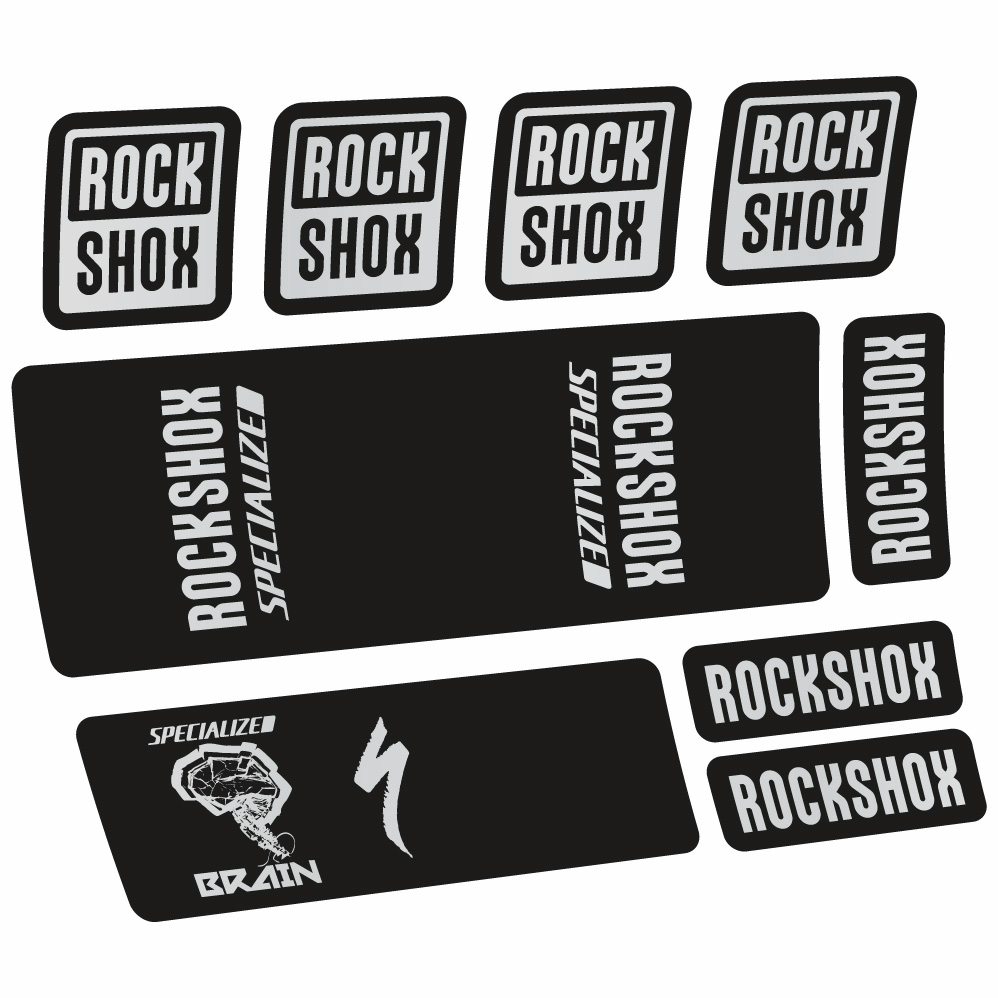 Decal Rock Shox Specialized Micro Brain 2018, Shock Absorber, bike