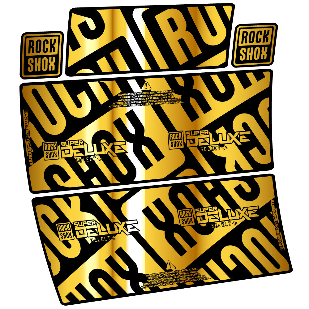 Decal RockShox Super Deluxe Select Plus, Sock Absorber, bike sticker vinyl