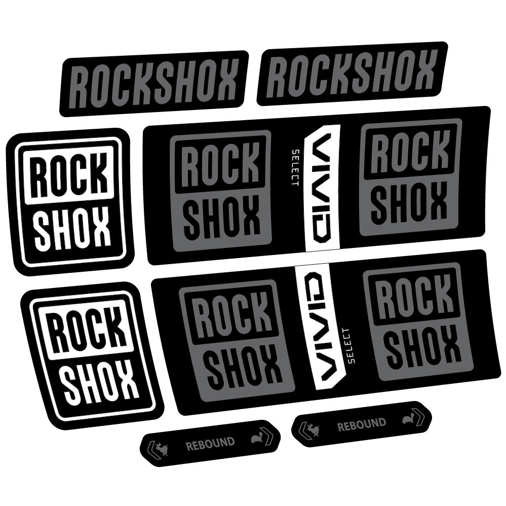 Decal RockShox Vivid Coil Select, Shock Absorber, bike sticker vinyl