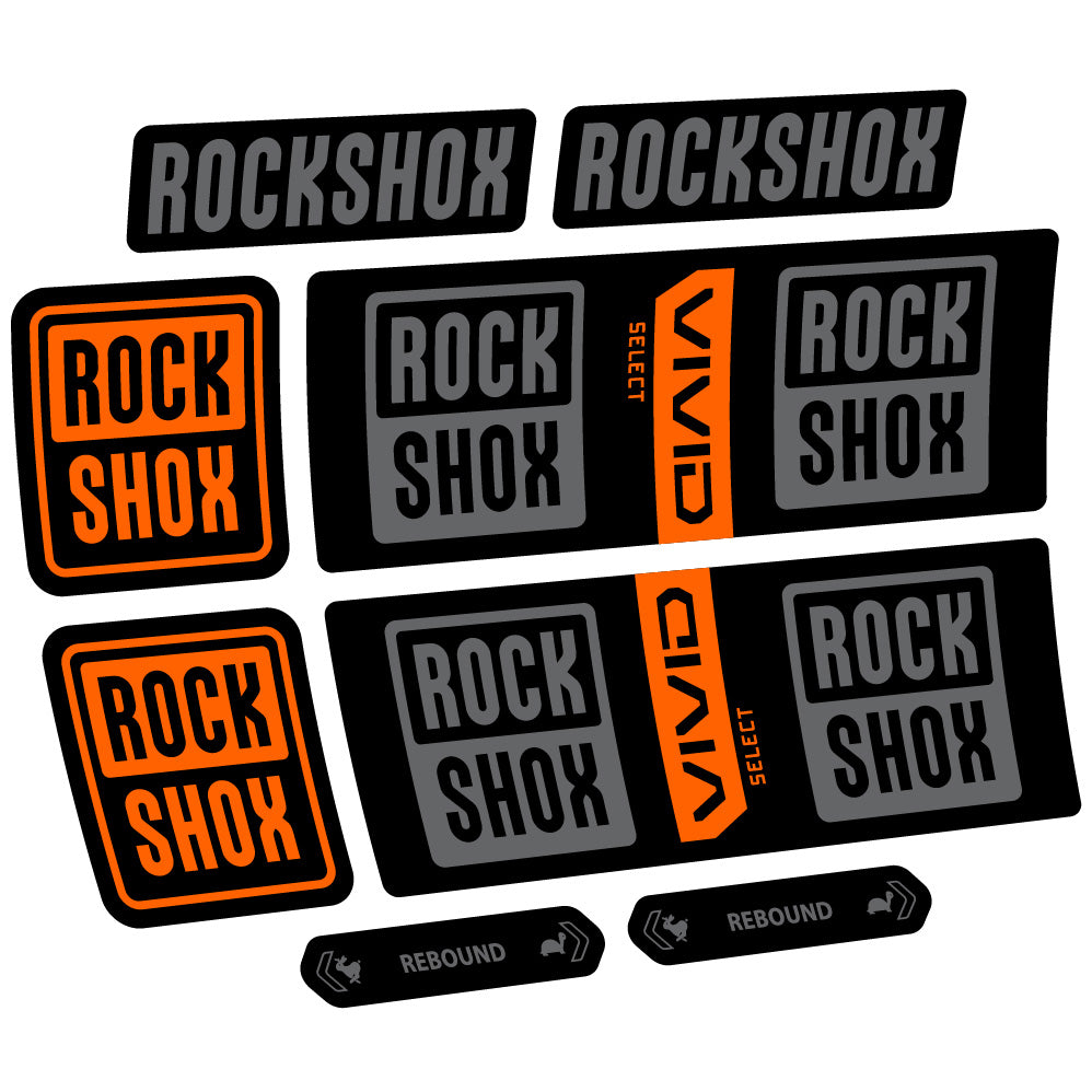 Decal RockShox Vivid Coil Select, Shock Absorber, bike sticker vinyl