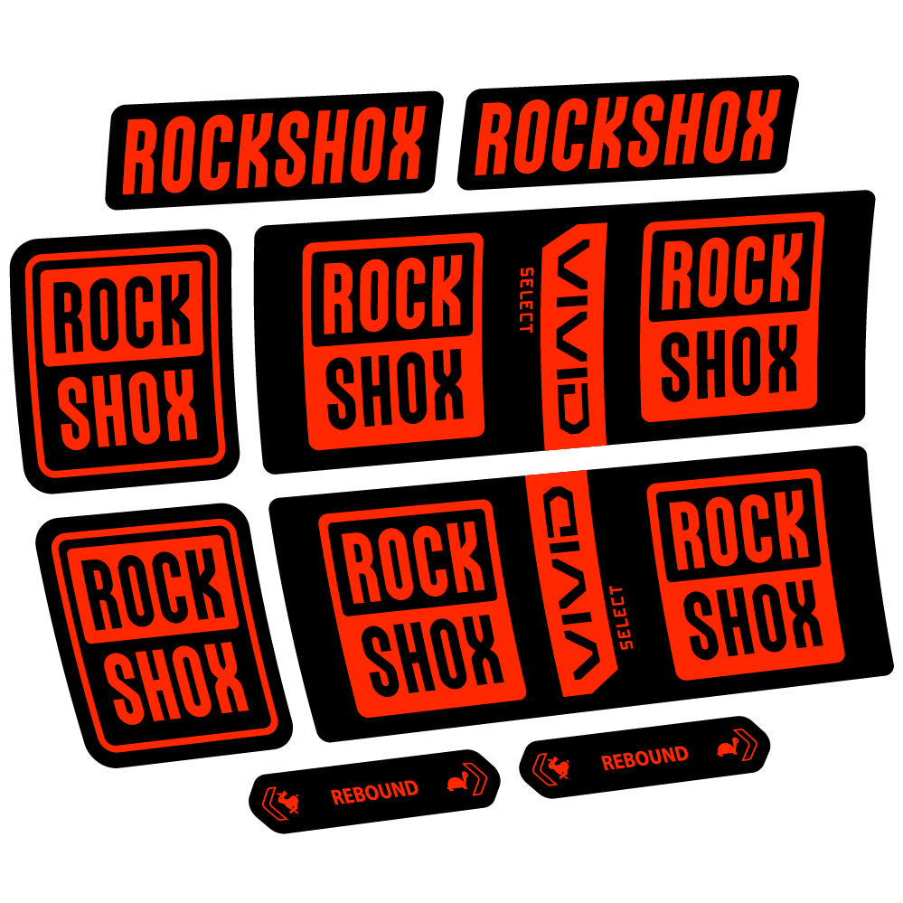Decal RockShox Vivid Coil Select, Shock Absorber, bike sticker vinyl