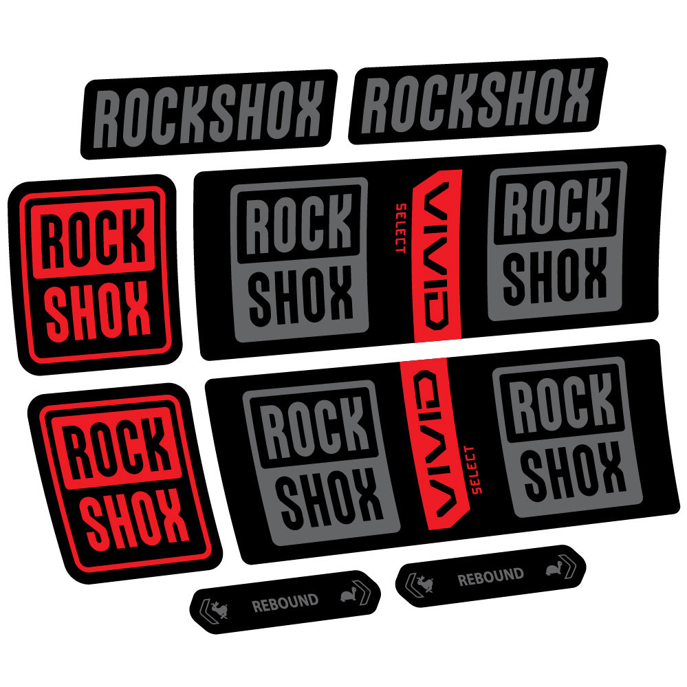 Decal RockShox Vivid Coil Select, Shock Absorber, bike sticker vinyl