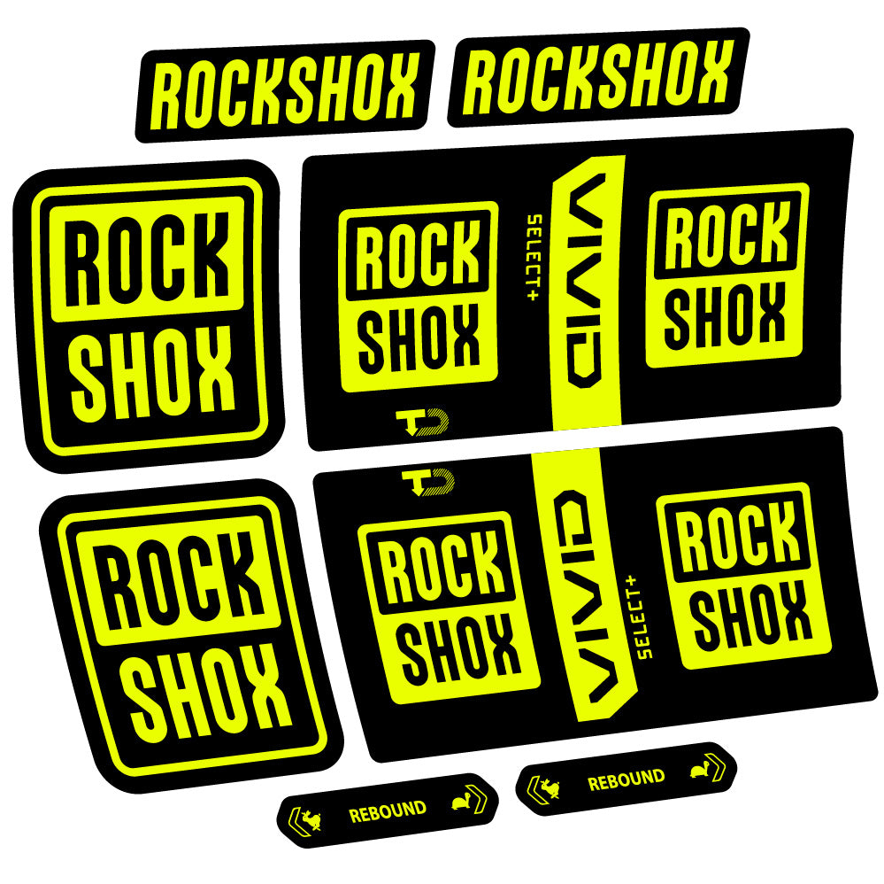 Decal RockShox Vivid Coil Select Plus, Shock Absorber, bike sticker vinyl