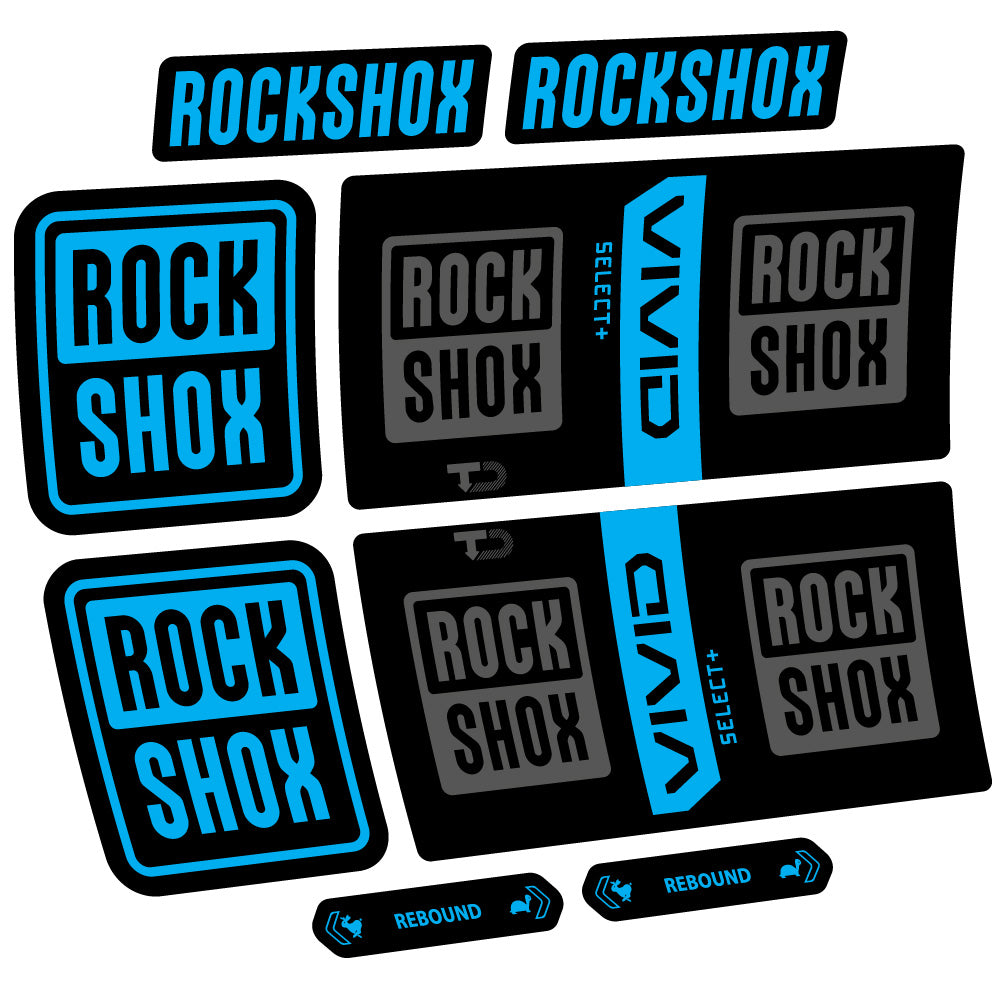 Decal RockShox Vivid Coil Select Plus, Shock Absorber, bike sticker vinyl