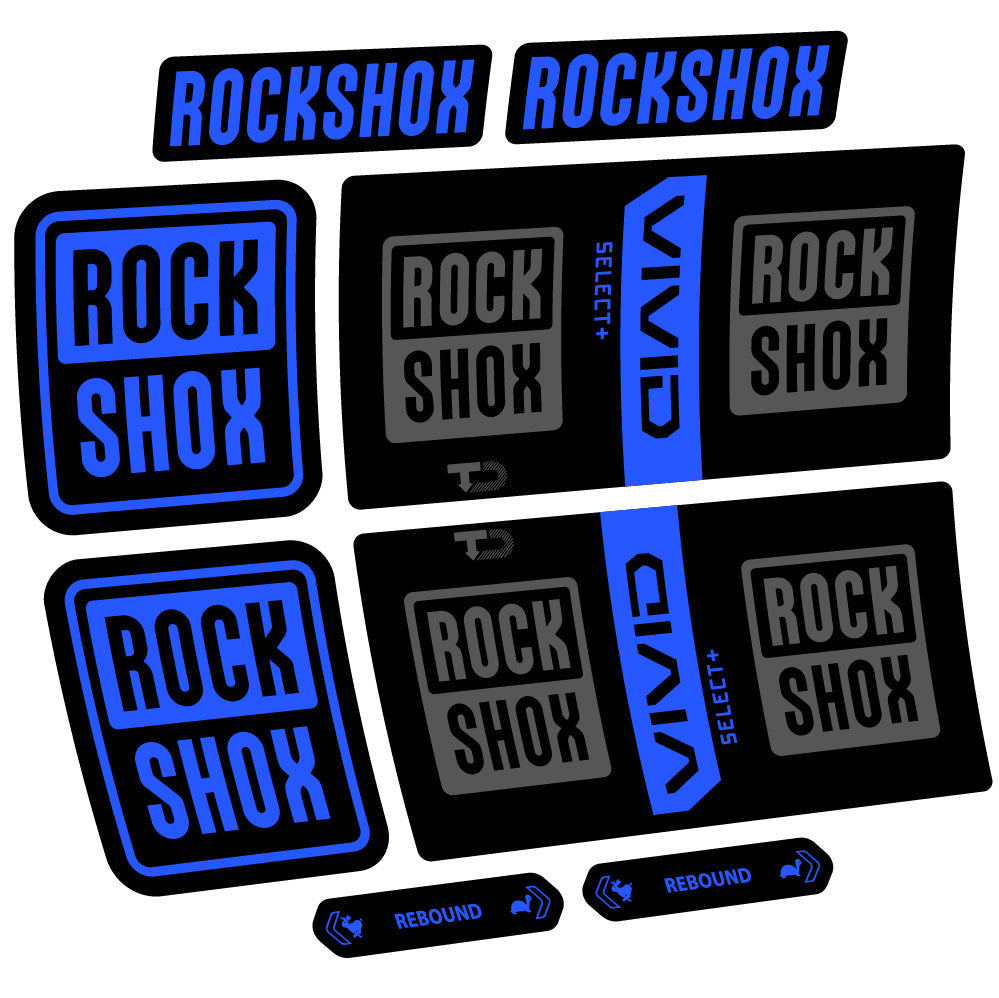Decal RockShox Vivid Coil Select Plus, Shock Absorber, bike sticker vinyl