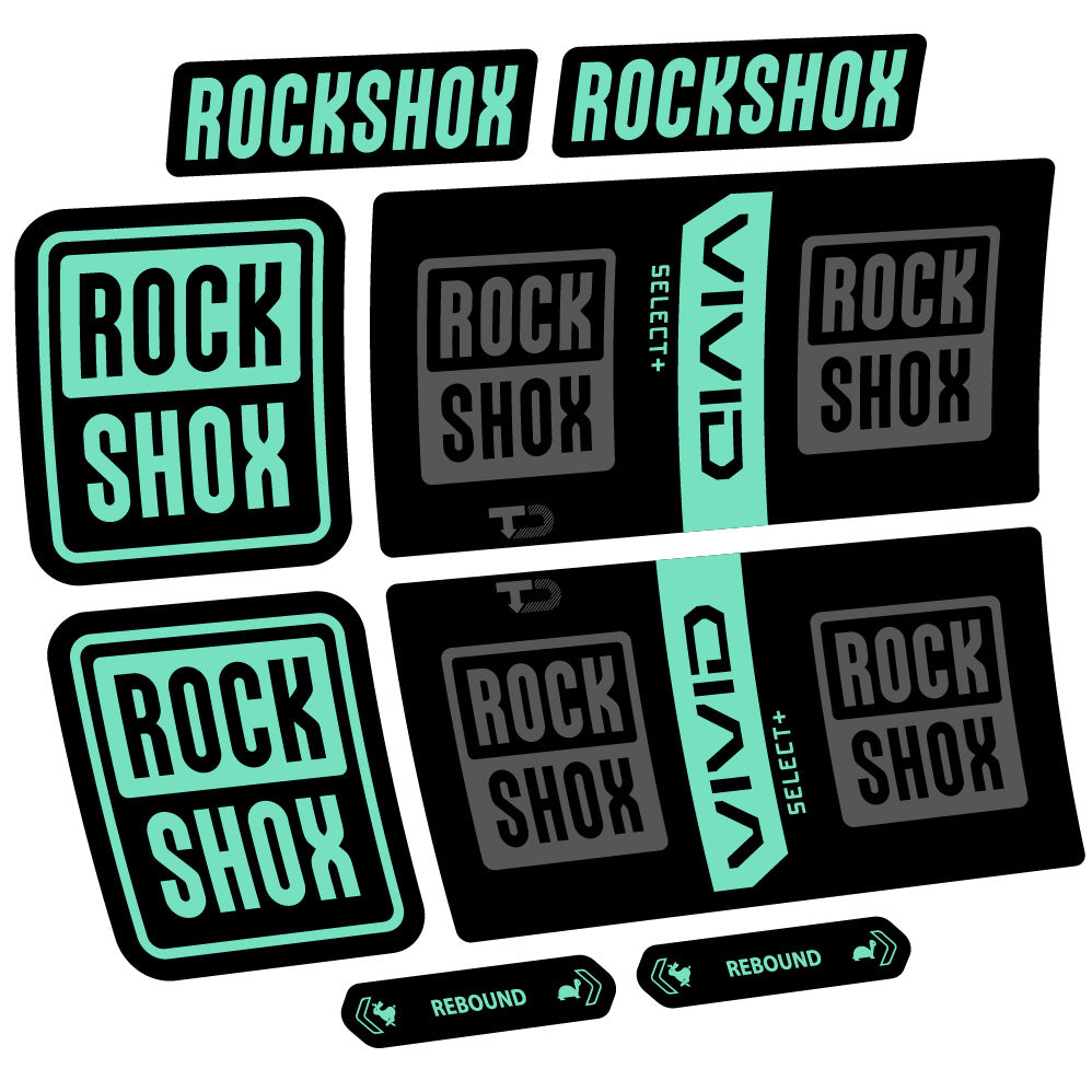Decal RockShox Vivid Coil Select Plus, Shock Absorber, bike sticker vinyl