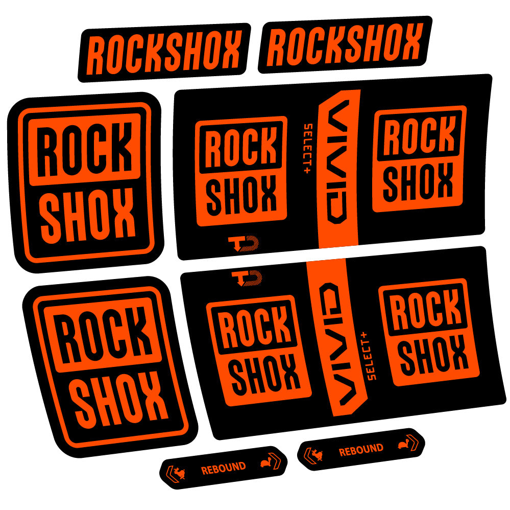 Decal RockShox Vivid Coil Select Plus, Shock Absorber, bike sticker vinyl