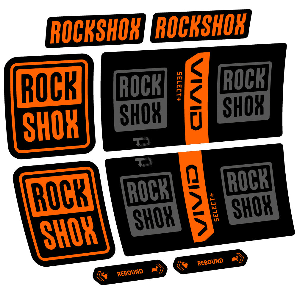 Decal RockShox Vivid Coil Select Plus, Shock Absorber, bike sticker vinyl