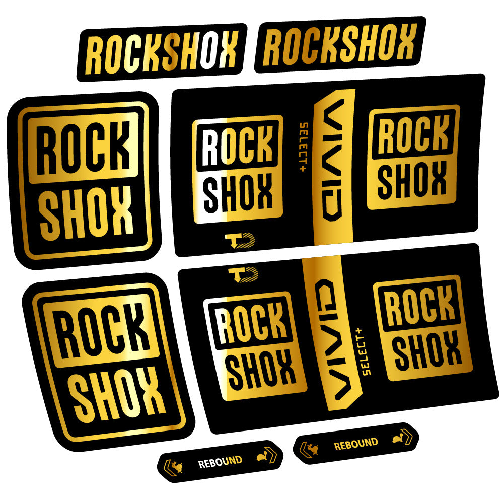Decal RockShox Vivid Coil Select Plus, Shock Absorber, bike sticker vinyl