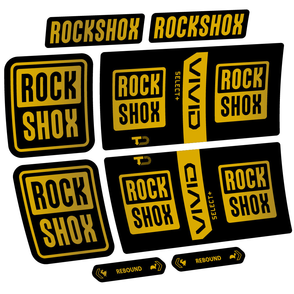 Decal RockShox Vivid Coil Select Plus, Shock Absorber, bike sticker vinyl