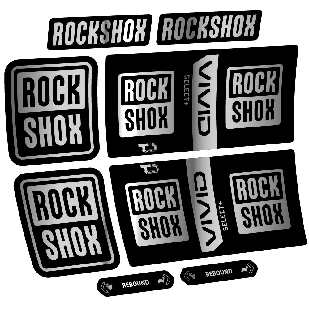 Decal RockShox Vivid Coil Select Plus, Shock Absorber, bike sticker vinyl