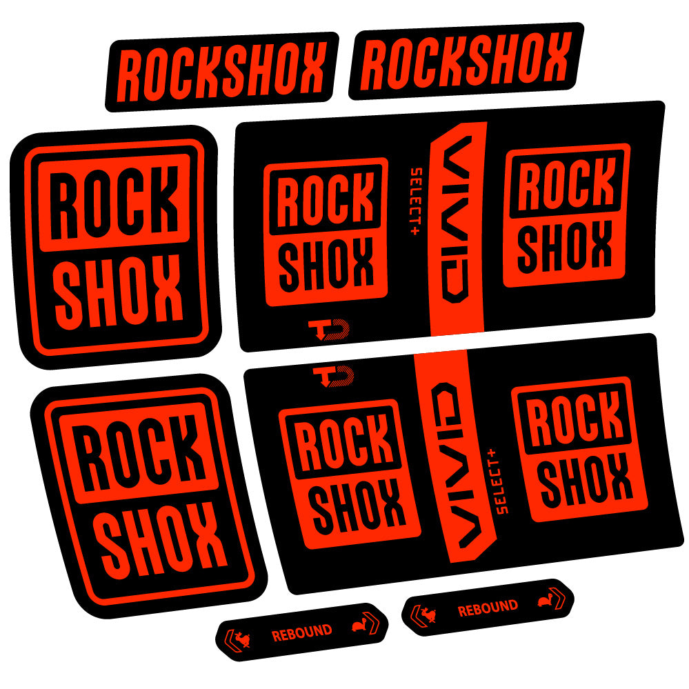 Decal RockShox Vivid Coil Select Plus, Shock Absorber, bike sticker vinyl