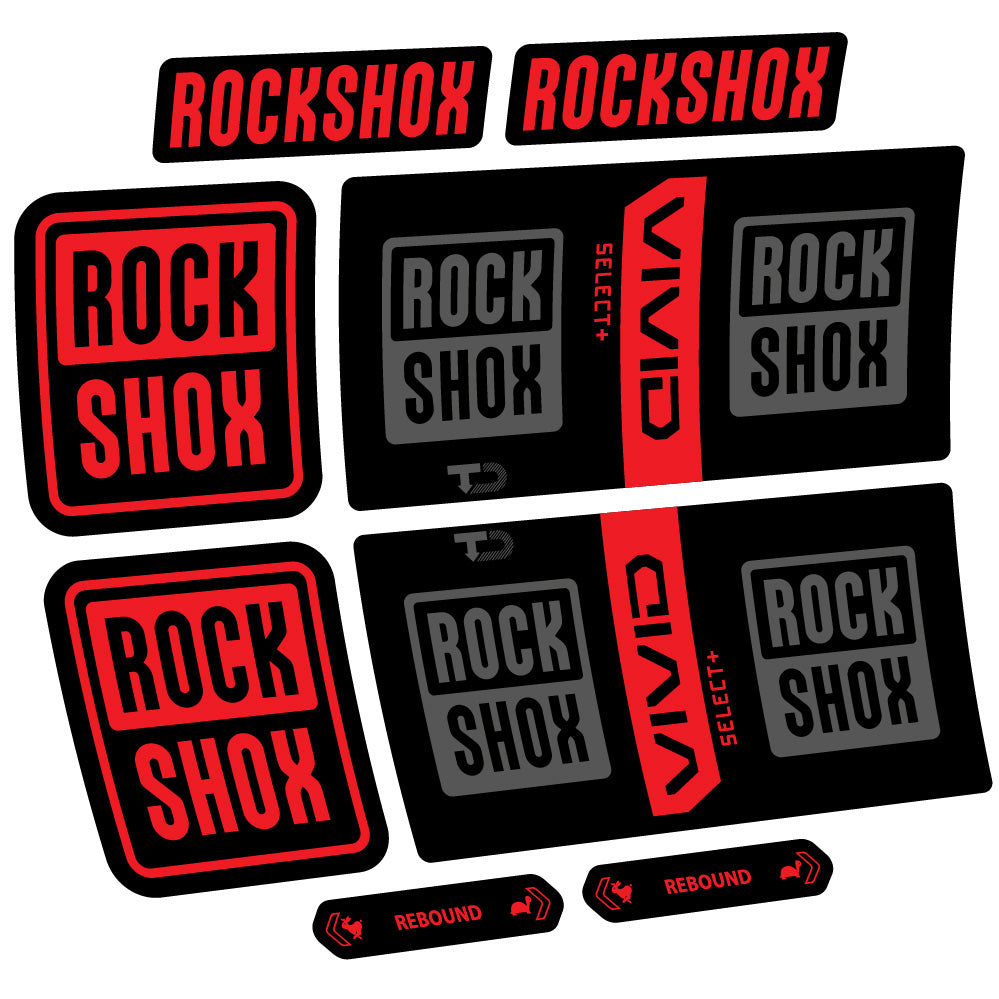 Decal RockShox Vivid Coil Select Plus, Shock Absorber, bike sticker vinyl