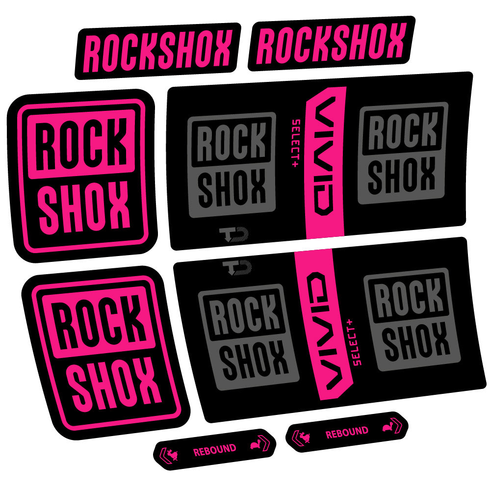 Decal RockShox Vivid Coil Select Plus, Shock Absorber, bike sticker vinyl