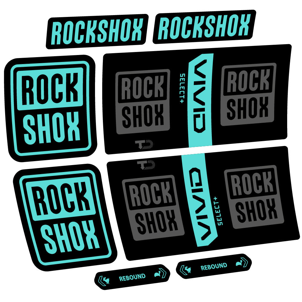Decal RockShox Vivid Coil Select Plus, Shock Absorber, bike sticker vinyl