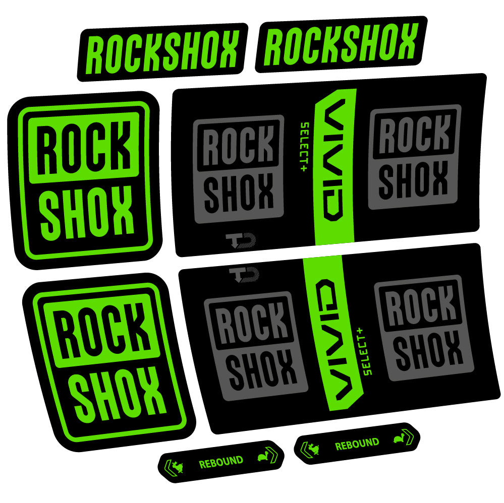 Decal RockShox Vivid Coil Select Plus, Shock Absorber, bike sticker vinyl