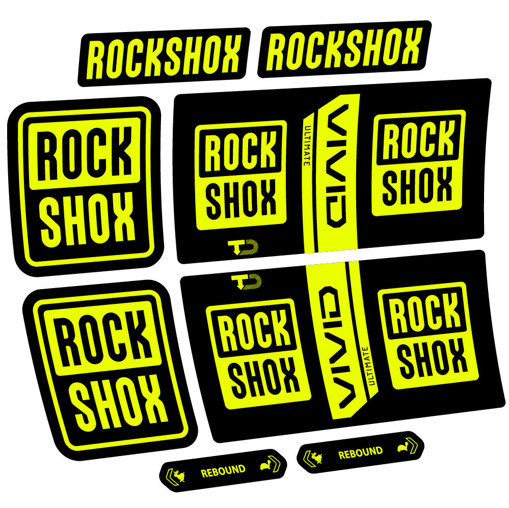 Decal RockShox Vivid Coil Ultimate, Shock Absorber, bike sticker vinyl