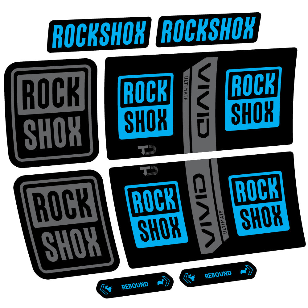Decal RockShox Vivid Coil Ultimate, Shock Absorber, bike sticker vinyl