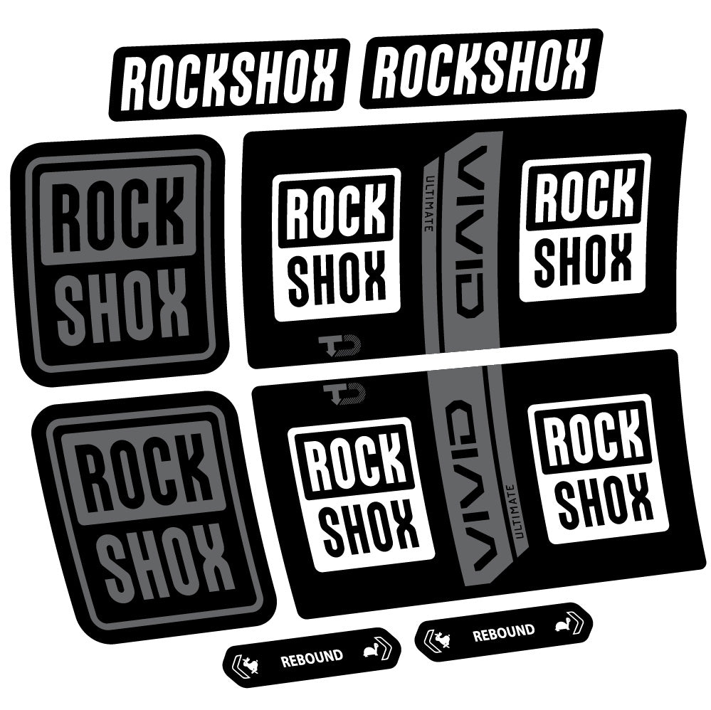 Decal RockShox Vivid Coil Ultimate, Shock Absorber, bike sticker vinyl