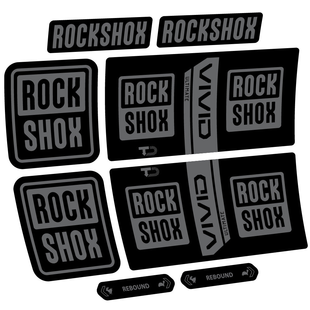 Decal RockShox Vivid Coil Ultimate, Shock Absorber, bike sticker vinyl