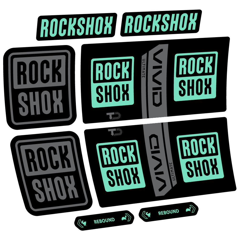 Decal RockShox Vivid Coil Ultimate, Shock Absorber, bike sticker vinyl