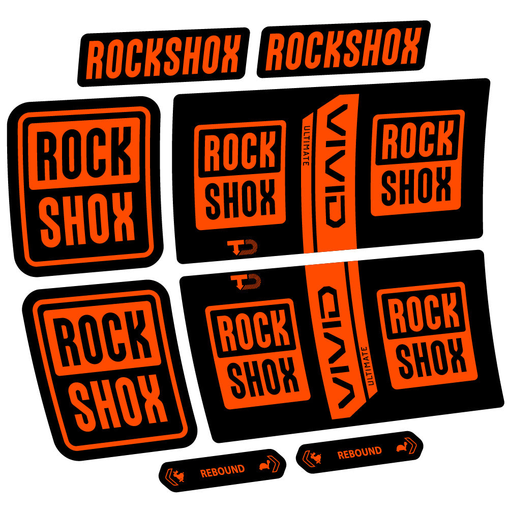 Decal RockShox Vivid Coil Ultimate, Shock Absorber, bike sticker vinyl