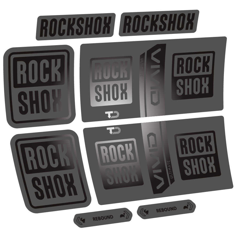 Decal RockShox Vivid Coil Ultimate, Shock Absorber, bike sticker vinyl