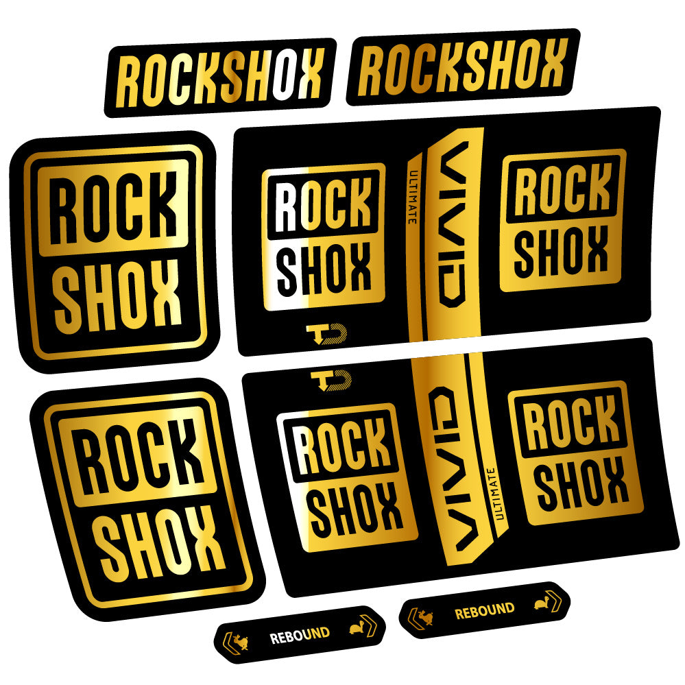 Decal RockShox Vivid Coil Ultimate, Shock Absorber, bike sticker vinyl