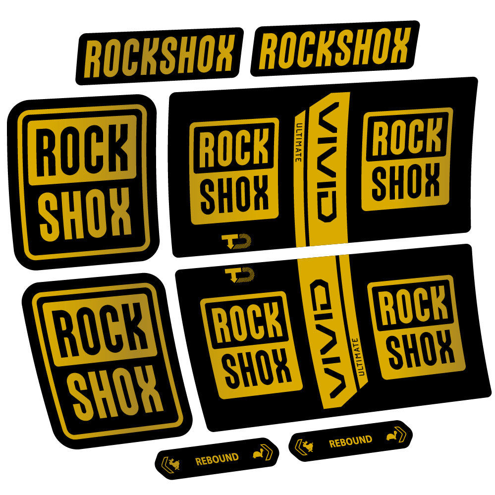 Decal RockShox Vivid Coil Ultimate, Shock Absorber, bike sticker vinyl