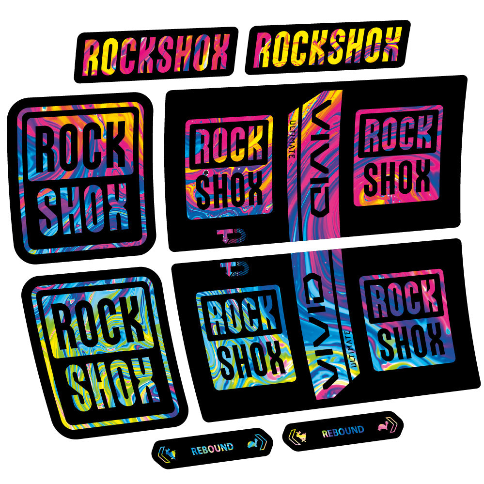 Decal RockShox Vivid Coil Ultimate, Shock Absorber, bike sticker vinyl