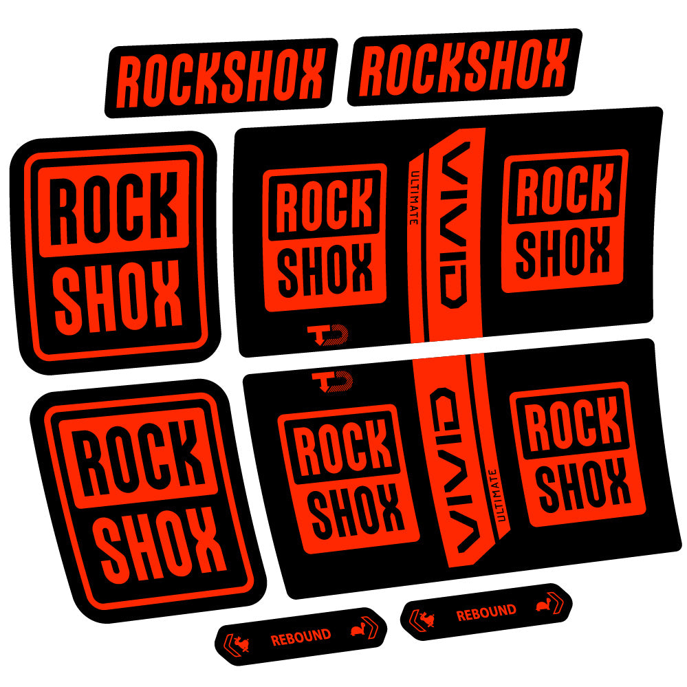 Decal RockShox Vivid Coil Ultimate, Shock Absorber, bike sticker vinyl