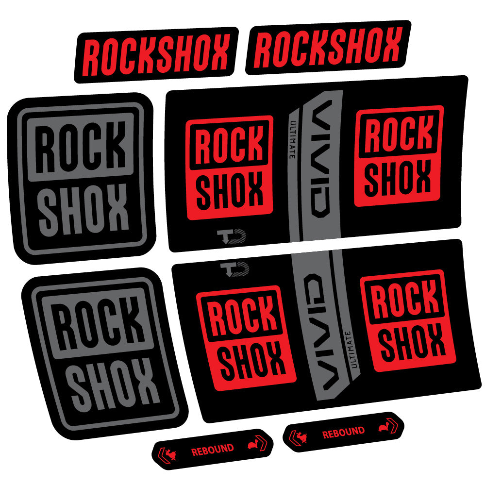 Decal RockShox Vivid Coil Ultimate, Shock Absorber, bike sticker vinyl