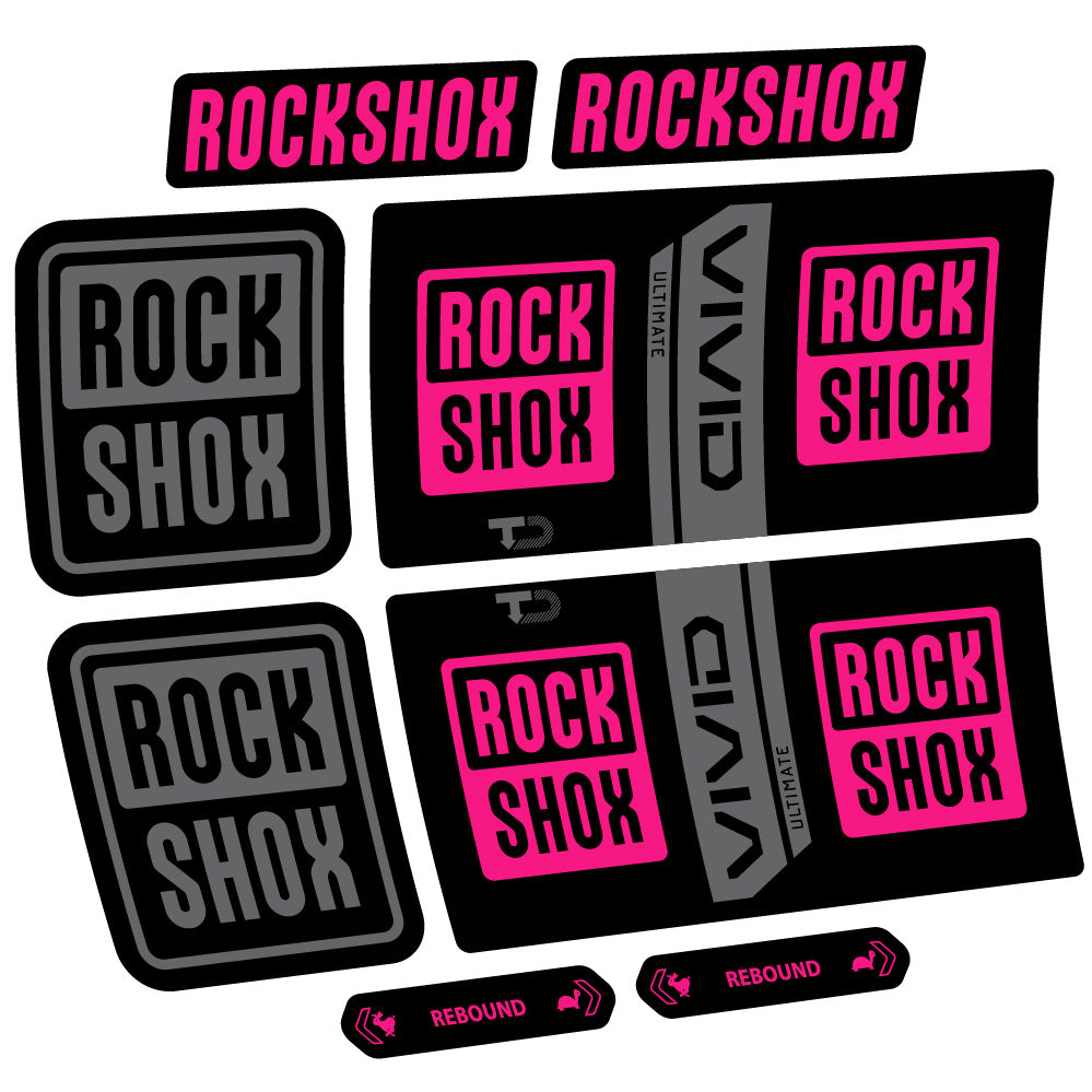 Decal RockShox Vivid Coil Ultimate, Shock Absorber, bike sticker vinyl