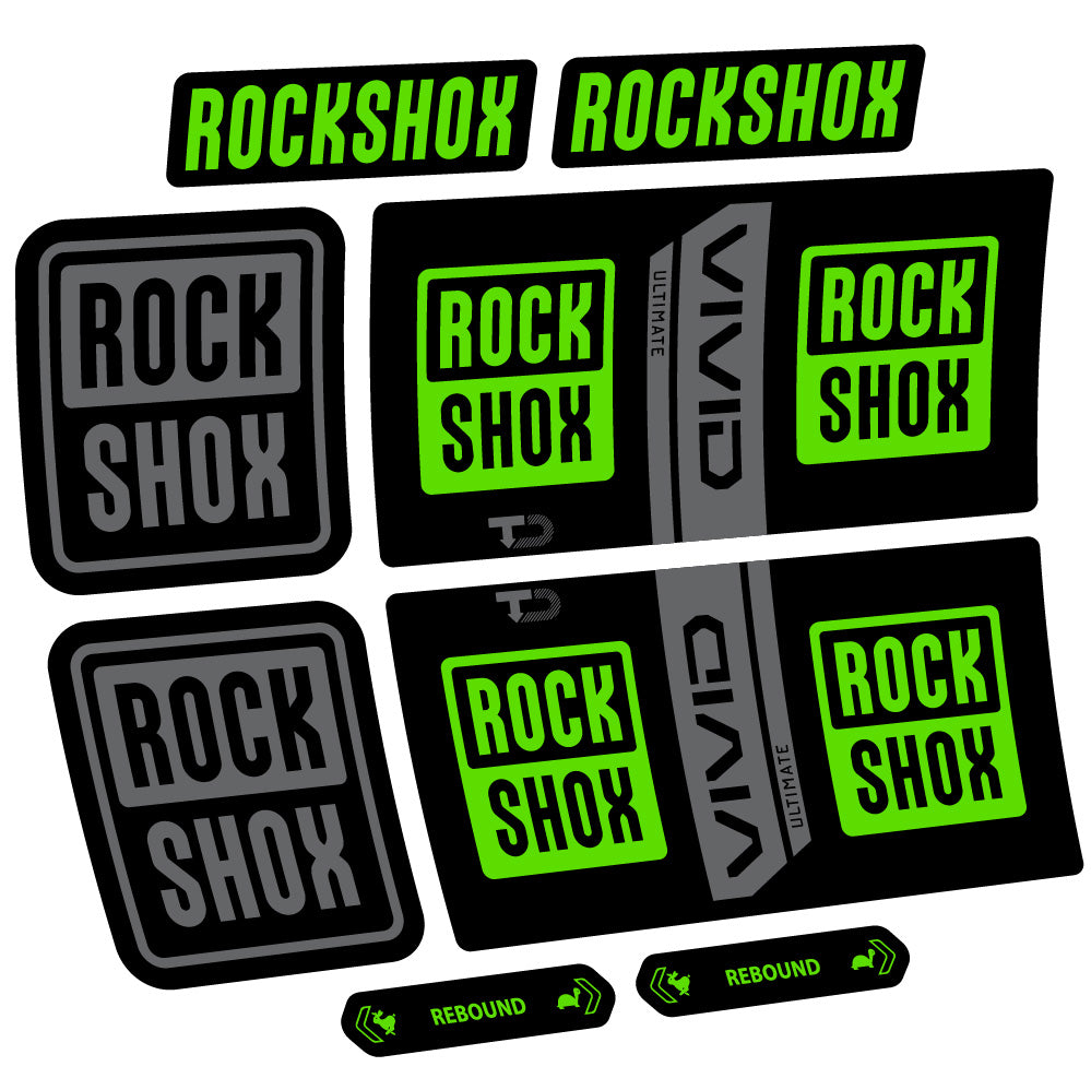 Decal RockShox Vivid Coil Ultimate, Shock Absorber, bike sticker vinyl