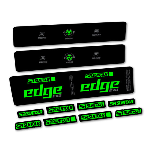 Neon Green decal for SR Suntour Edge Evo LVN R 2025 rear shock – bike sticker vinyl