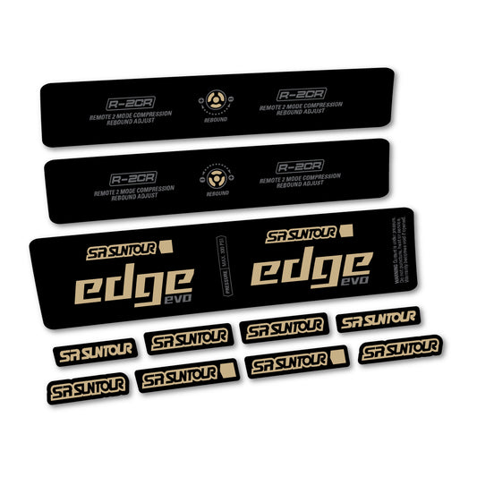 Sand decal for SR Suntour Edge Evo LVN R 2CR 2025 rear shock – bike sticker vinyl