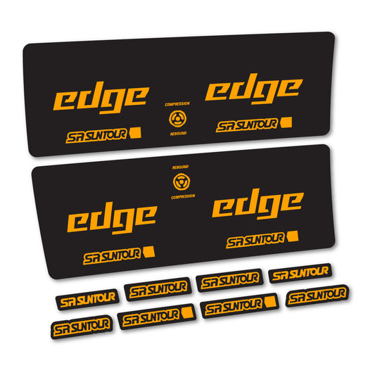 Orange Yellow decal for SR Suntour Edge X LV RC 2024-2025 rear shock – bike sticker vinyl