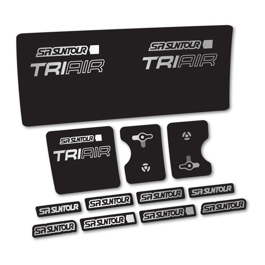 Light Silver decal for SR Suntour TriAir 2 SV 3CR 2024-2025 rear shock – bike sticker vinyl