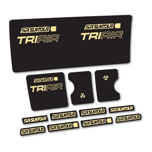 Cream decal for SR Suntour TriAir 2 SV R 2024-2025 rear shock – bike sticker vinyl