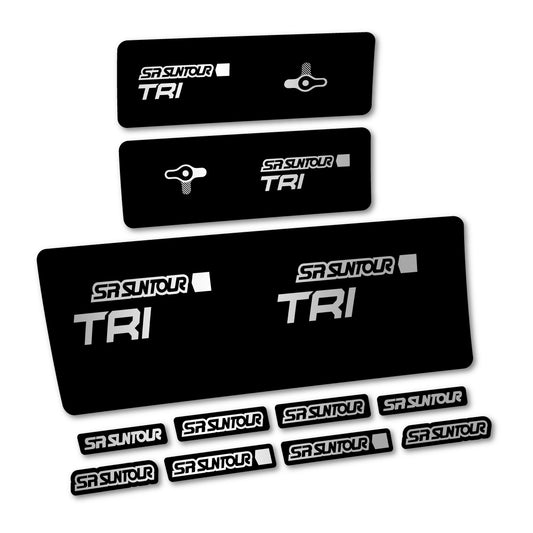 Light Silver decal for SR Suntour TriAir SV 3CR 2024-2025 rear shock – bike sticker vinyl