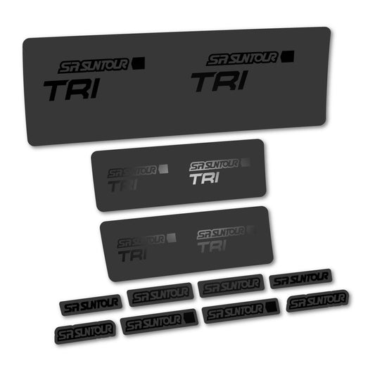 Black decal for SR Suntour TriAir SV R 2024-2025 rear shock – bike sticker vinyl