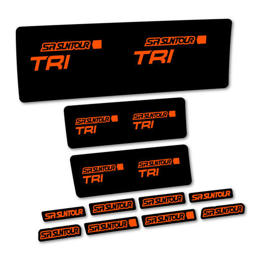 Orange decal for SR Suntour TriAir SV R 2024-2025 rear shock – bike sticker vinyl