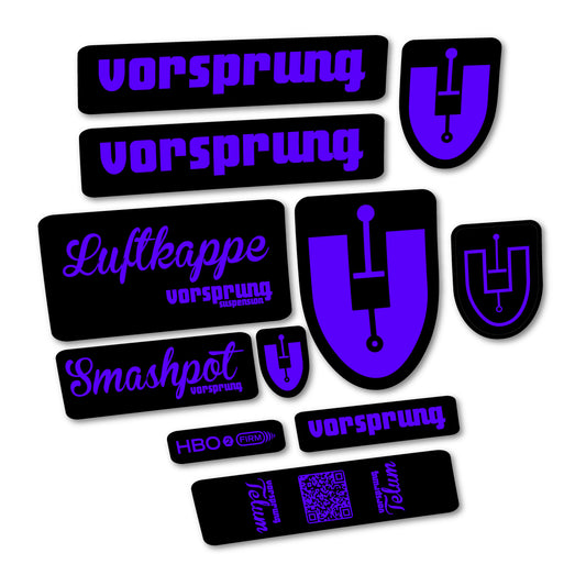 Reflex Blue decal for Vorsprung Smashpot fork – bike sticker vinyl