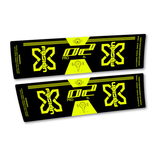 Neon Yellow decal for Xfusion 02 Pro RL 2018 rear shock – bike sticker vinyl