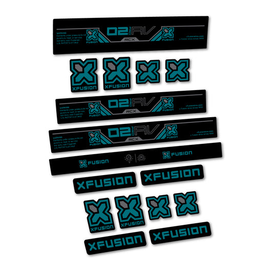 Dark Turquoise decal for Xfusion O2 Pro RCX 2026 rear shock – bike sticker vinyl